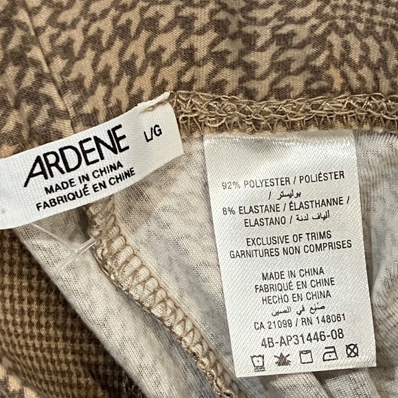 NWT Ardene women's large Tan plaid leggings - very soft fabric - Picture 14 of 15